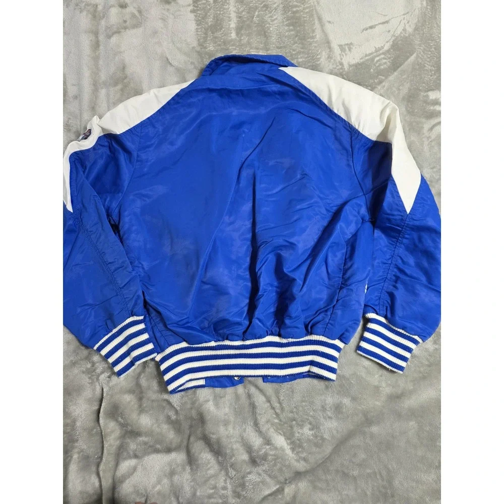 American Vintage Bonwitt Jacket Blue White Westburne Drilling Varsity Bomber